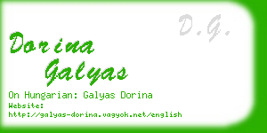 dorina galyas business card